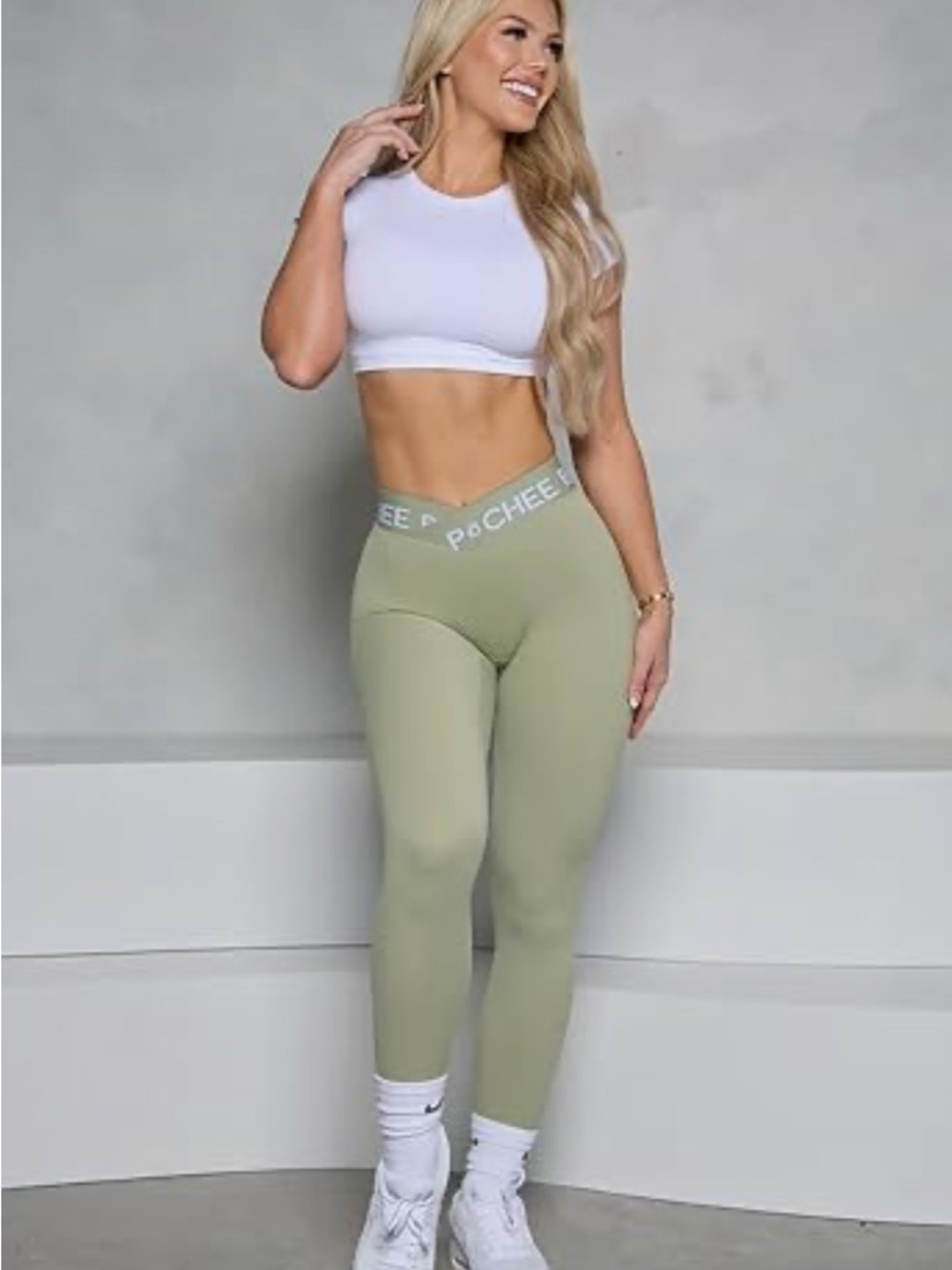 Pchee Pro Pistachio V-Waist Scrunch Butt